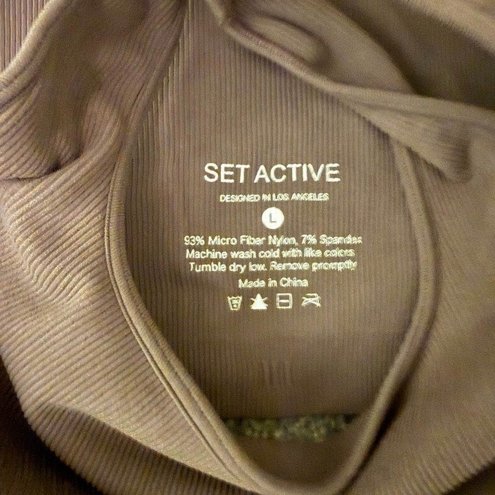 SET Active Ribbed sets in Emerald Green & Cafe Brown Activewear - Picture 7 of 7